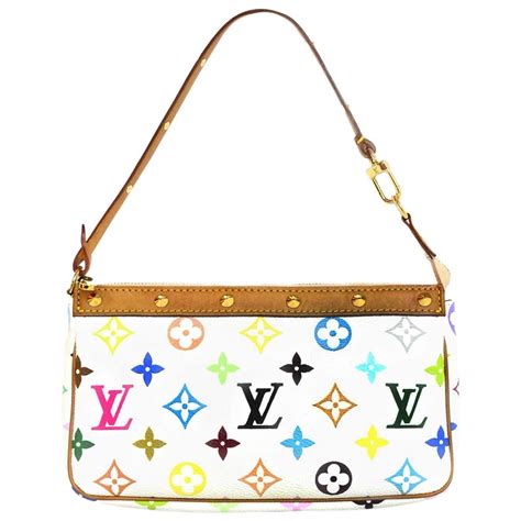 louis vuitton white bag with colored letters|louis vuitton multicolor monogram bag.